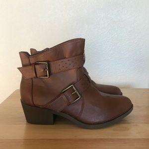 Women’s  Material Girl (Bravo) Brown ankle boots